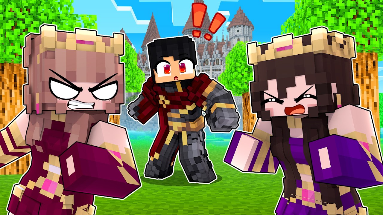 AS PRINCESAS estão BRIGANDO pelo P3DRU no Minecraft
