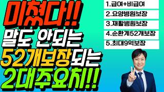 미쳤다!! 말도 안되는 순환계(52개)보장되는 2대주요치료비!!