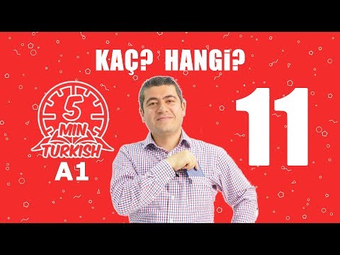 A1 -  Вопросительные слова Kaç(Сколько), Hangi(Какой) в турецком языке.Турецкий Язык для начинающих.