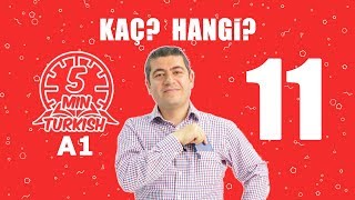 A1 -  Вопросительные слова Kaç(Сколько), Hangi(Какой) в турецком языке.Турецкий Язык для начинающих.