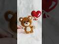 Cute Teddy Bear Felt Bookmark #diy #feltcrafts #diycrafts #crafts #shortvideo