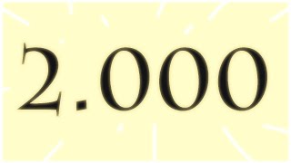 2K Subscribers Special (Milestone)