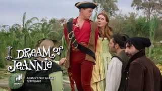 Tony and Jeannie plan to sneak away from the wicked pirates | I Dream of Jeannie | Classic TV Show