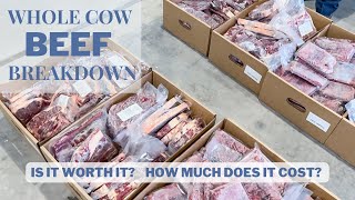 WHOLE COW BEEF BREAKDOWN | Cost? Cuts of meat? How much meat? #beef #homesteading #localfood