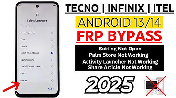 INFINIX | TECNO | ITEL ✅ Frp Bypass/Google Account Unlock Android 14 (Without Pc) 2025 Easy Method
