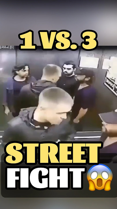 Street Fight 1 vs. 3./ Self Defense on the Street. #boxing #mma #streetfighter #selfdefense #fighter