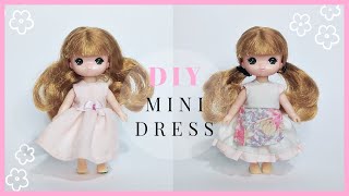 How to Make Dress For Mini Dolls | DIY Doll Clothes