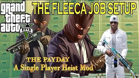 GTA 5 Payday Heist Mod || Fleeca Job setup with Franklin (play on a low end pc)