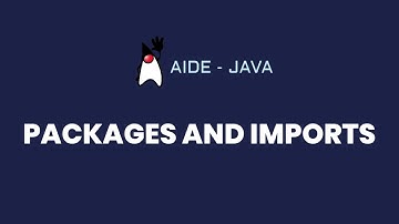 AIDE Tutorial - Java (Packages and Imports)