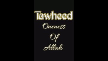 The Science of Oneness (Tawheed) #tawheed #dawah