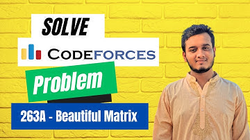 263A - Beautiful Matrix  - CodeForces problem solution || #error_code
