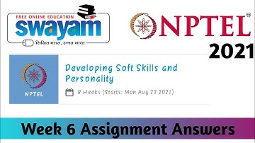 Developing Soft Skills And Personality Assignment 6 Answers || NPTEL 2021 || Unique Jankari