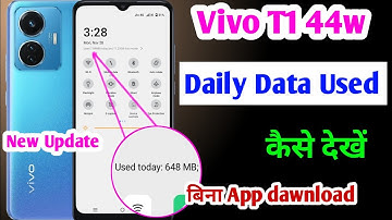 Vivo t1 44w me daily data use Kaise dekhe without application/how to enable daily data used vivo t1