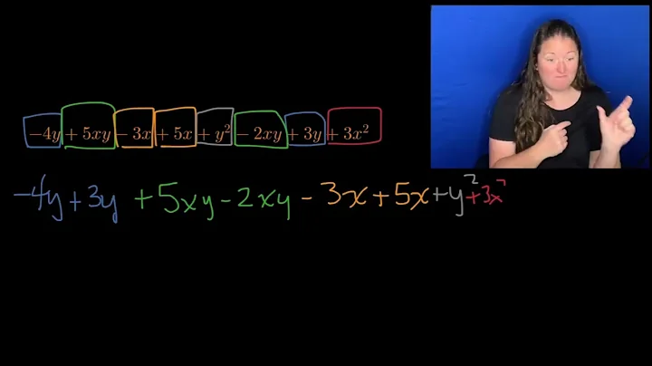 Combining like terms with negative coefficients (ASL)