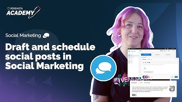 Draft and Schedule Social Posts in Social Marketing