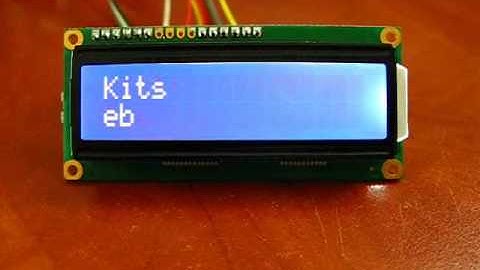 MikroBasic PIC16F628A free text on LCD HD44780 4 bit example