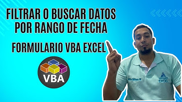 Filtrar o Buscar datos por rango de fecha en el Formulario VBA en Excel Cap 44 #sepamosexcelvba #vba