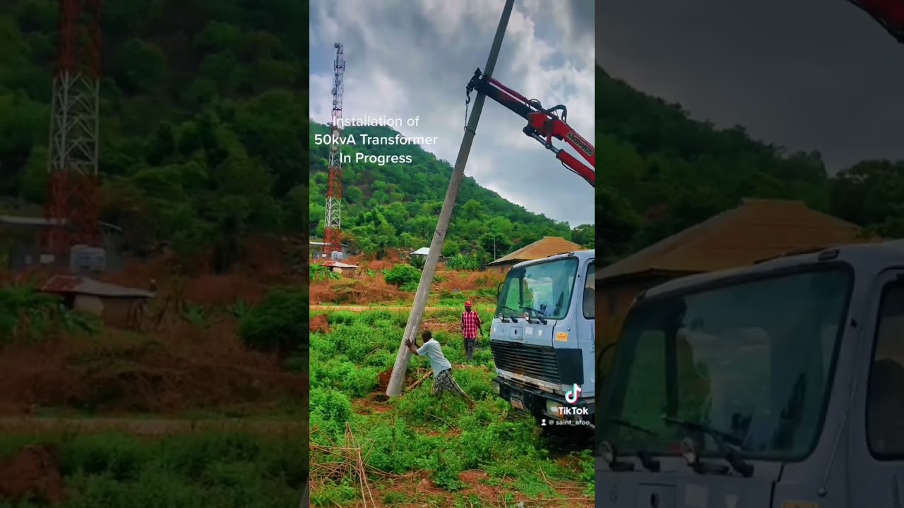 Electrical molded pole erection 