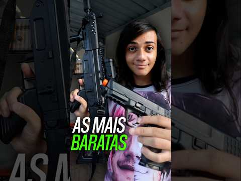 Airsoft de CO2 vs ELÉTRICA (as mais baratas)