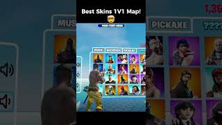 BEST 1V1 SKINS MAP #fortnite #1v1 #skin