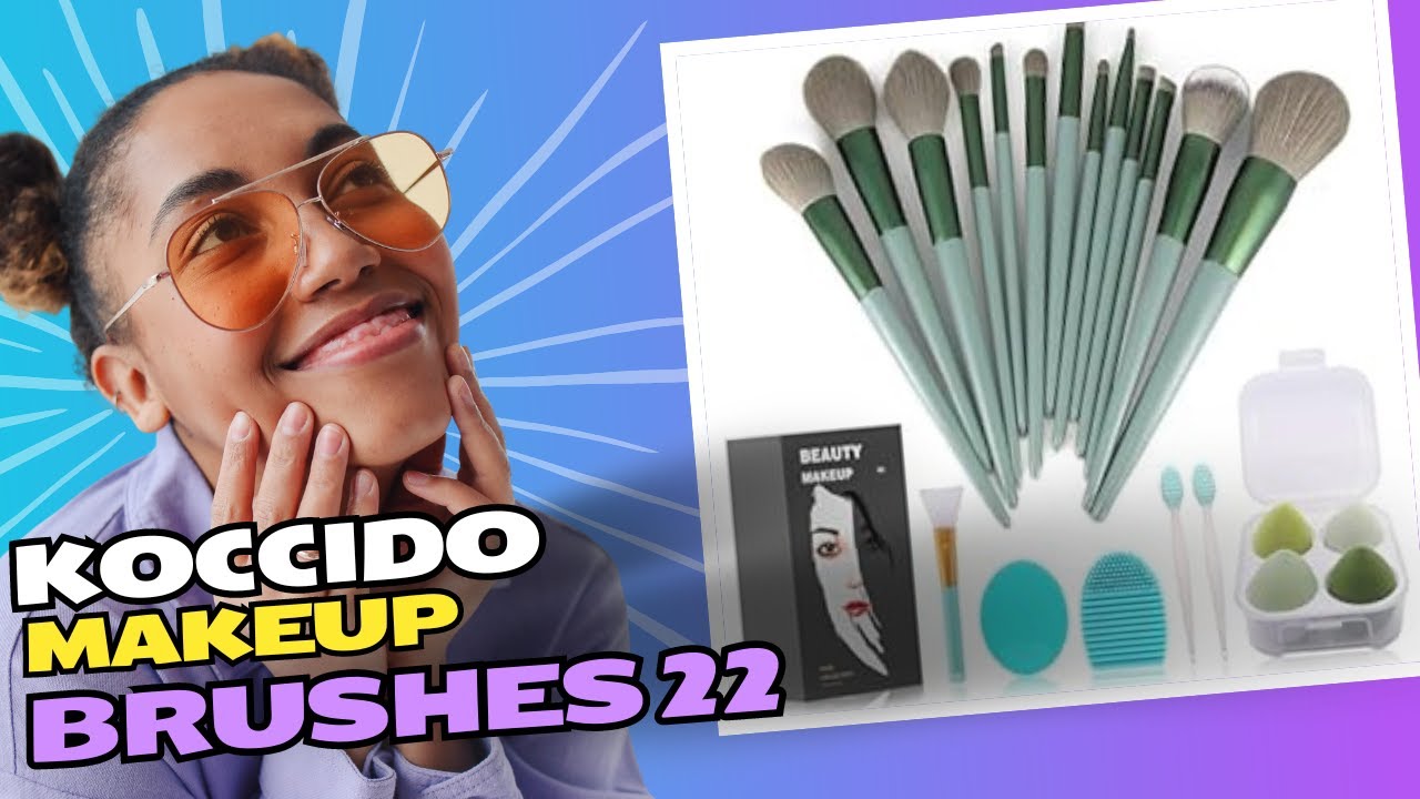 Introduced Foundation brush | Highlighter brush | Powder brush | Koccido Makeup Brushes Makeup Kit