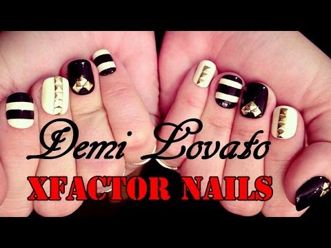 Demi Lovato's "X Factor" Inspired Nails | Full Nail Art Tutorial