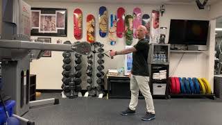 Staggered Stance Row- 1 Arm