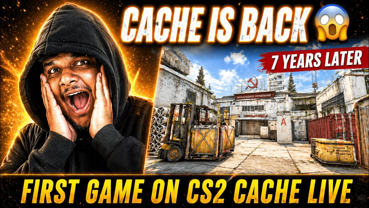 Cache is BACK in CS2 After 7 Years… First Game LIVE 😱 - YouTube