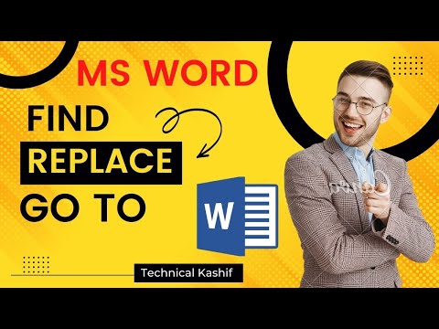 How to use Find and Replace Go To in MS Word 2019 | 2016| 2010 (Lesson 14)