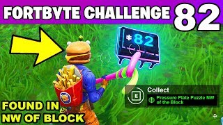 Fortbyte - Pressure Plate Puzzle Nw Of The Block Location Fortnite Fortbyte 82 Challenge