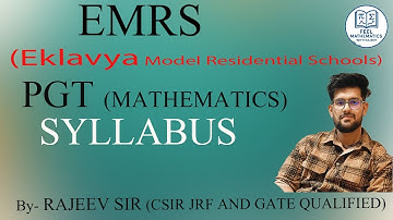 EMRS 2025 PGT SYLLABUS | MATHEMATICS | FEEL MATHEMATICS WITH RAJEEV