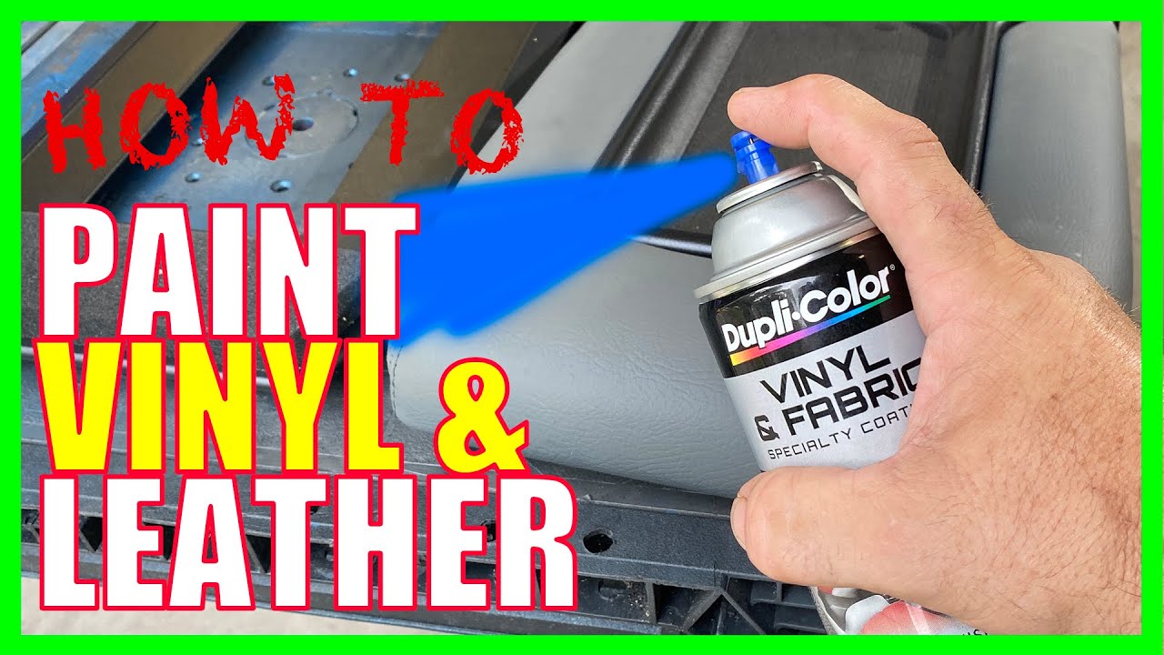 How To Paint Or Dye Vinyl And Leather