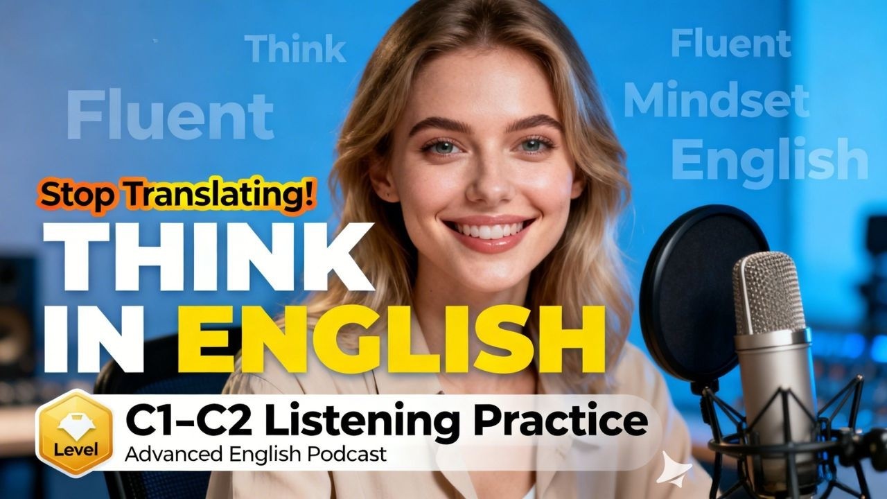 Think in English Naturally (Stop Translating in Your Head!) | C1–C2 Listening Practice