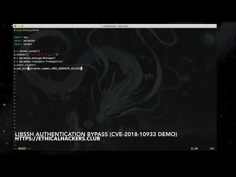 libSSH Authentication Bypass Exploit (CVE-2018-10933) Demo