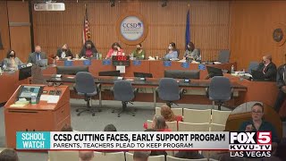 CCSD cutting 'FACES,' early support program