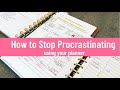 How To Stop Procrastinating Using Your Planner