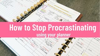 How To Stop Procrastinating Using Your Planner