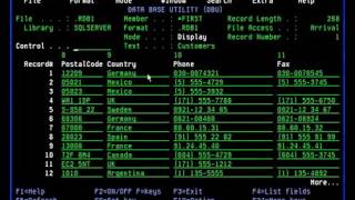 Access Remote Data on your IBM AS400 iSeries with DBU database utility file editor