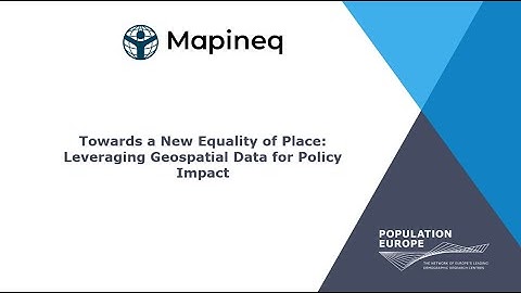 Towards a New Equality of Place: Leveraging Geospatial Data for Policy Impact