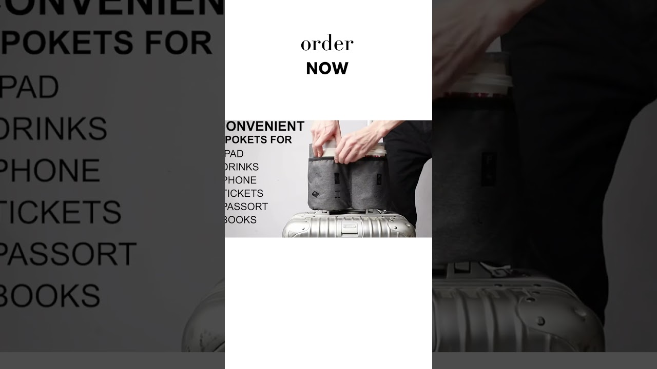 The Riemot Cup Holder holds two mugs hands-free on your suitcase—perfect for travelers! ''HOT SALE''