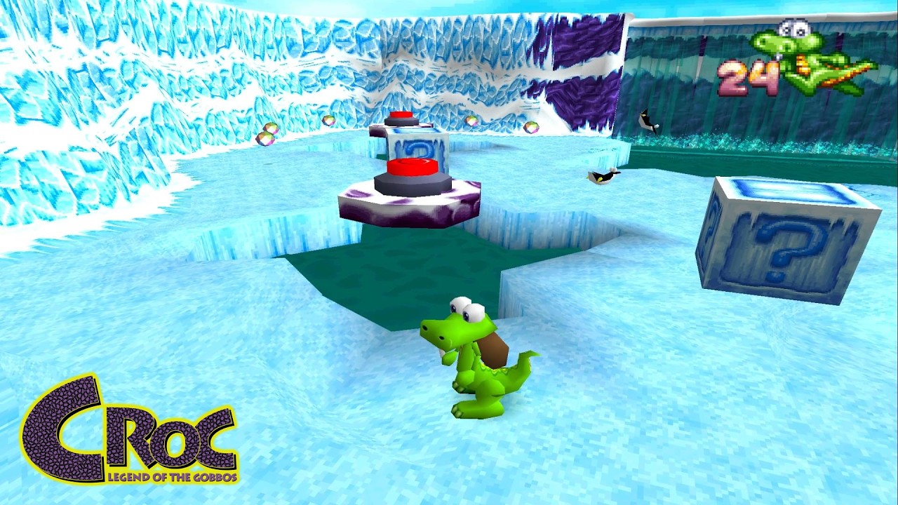 Croc: Legend of the Gobbos - Part 2 - Ice Island (PS1) - YouTube