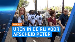 Verslaggever Joya de Boer is bij het afscheid van Peter R. de Vries