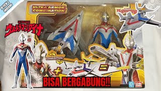 Ultraman gabung sama Pesawat? | Unboxing mainan - Ultra Armor Combination Ultraman Dyna