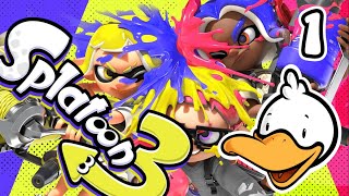 [Ducktuber Debut!] Time to SPLAT some hairy boiz! - Splatoon 3 blind playthrough Part 1