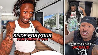 Celebrity Raud Crashes Out On Duke Dennis Friend Davo & Tells Him Slide For D3ad Friend ( DDG, Cuffem ,Silky Wealth