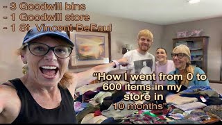 From 0 to 600 Items! Resale Inventory Strategies & Huge Thrift Haul
