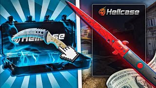 HELLCASE GAVE ME STILETTO KNIFE CRIMSON WEB IN THE CASES! - Hellcase Promo Code 2025