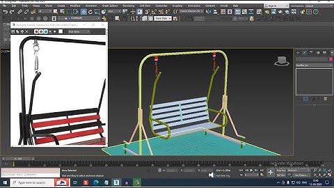 3dsMax Tutorials, Tutorial on 3D Modeling an Indoor Swing in 3dsmax ( For Beginners)( Part 2)