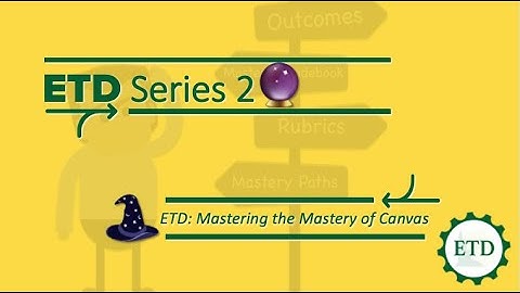 ETD: Mastering the Mastery of Canvas