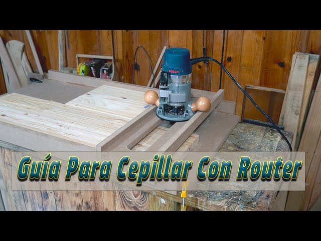 TRUCO de CARPINTERO [APLANAR MADERA con ROUTER] 